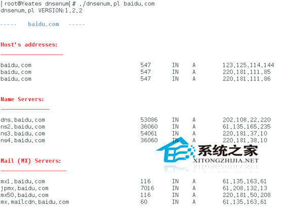Fedora 18 DNSenum出现IP乱码显示怎么办?
