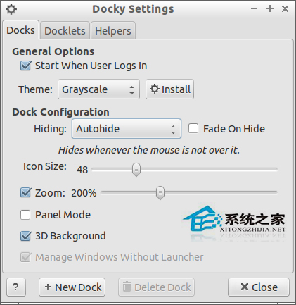Lubuntu使用Docky时提示混合错误的解决方法