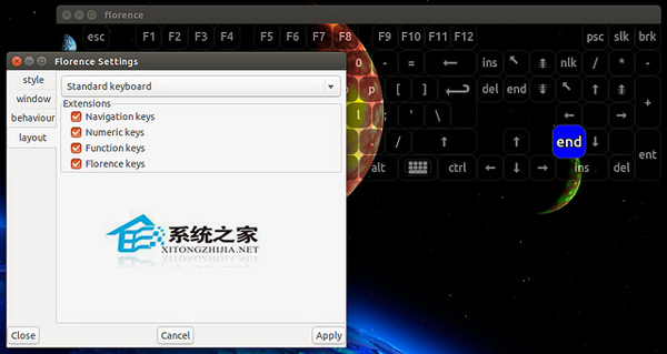 Linux使用Florence设置屏幕键盘操作实例