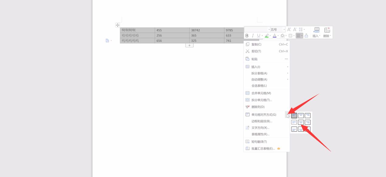 wps文字上下居中怎么弄?