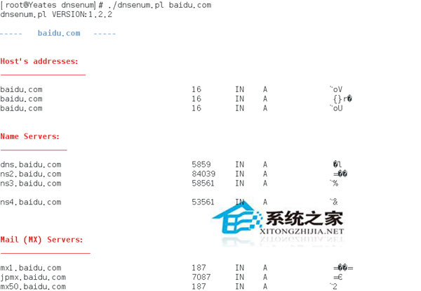 Fedora 18 DNSenum出现IP乱码显示怎么办?