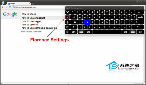 Linux使用Florence设置屏幕键盘操作实例