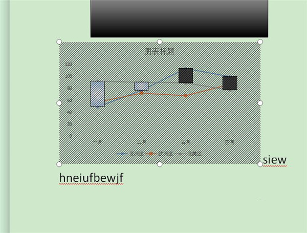 Word折线图怎么删除外框的实线?
